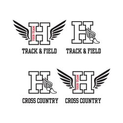 Track and Field SVG, Cross Country svg, Letter H svg, Track Wings svg, Track and Field shirt, Track and Field gift, Cros