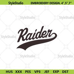 Oakland Raiders Embroidery Design, NFL Embroidery Designs, Oakland Raiders Embroidery Instant File
