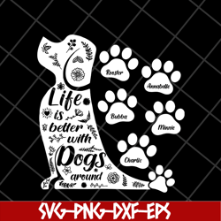 life a with dogs svg, Mother's day svg, eps, png, dxf digital file MTD08042105