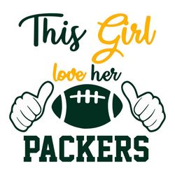 This Girl Love Her Packers Svg, Green Bay Packers NFL Svg, Sport Svg, Green Bay Svg, Packers NFL Svg, Green Bay Footbal