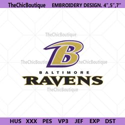 Baltimore Ravens logo NFL Embroidery Design, NFL Embroidery Files
