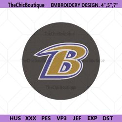 Baltimore Ravens Embroidery Design, NFL Embroidery Designs, Baltimore Ravens file