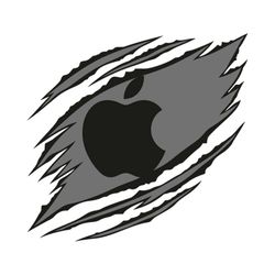 Ripped Apple Logo Svg , Ripped Logo Svg