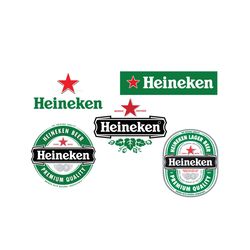 Heineken Beer Logo Bundle Svg, Trending Svg, Heineken Logo Svg, Heineken Svg, Heineken Beer Svg, Beer Svg, Beer Logo Svg