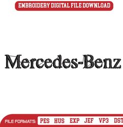 Mercedes Benz Logo Embroidery Design Brand Car Embroidery Download File
