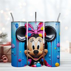 Minnie Mouse Disney Tumbler Design, 20oz Skinny Tumbler Instant Download