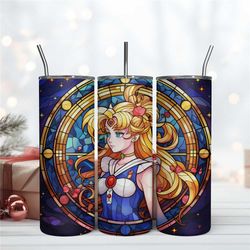 Sailor Moon Stained Glass Skinny 20oz Digital Download File