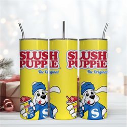 Slush Puppie Dog 20Oz Tumbler Wrap Sublimation Design, Cartoon Tumbler Wrap Design