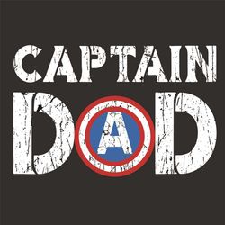 Captain Dad Superhero Men Fathers Day Svg, Fathers Day Svg, Captain Dad Svg, Superhero Svg, Super Dad Svg, Captain Ameri