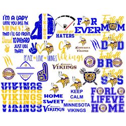 Minnesota Vikings Logo Bundle Svg, Sport Svg, Minnesota Vikings Svg, Minnesota Vikings Team, Minnesota Vikings Bundle, M