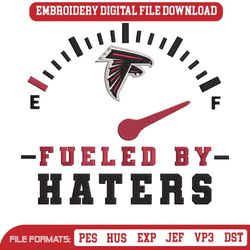 Fueled By Haters Atlanta Falcons Embroidery Design File