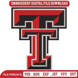 Texas Tech Red Raiders NCAA Embroidery Design File