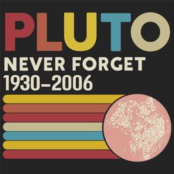 Pluto Never Forget 1930, Trending Svg, 2006 Vintage, Funny Space, Science, Funny Pluto, Pluto planet, Funny svg, Planet