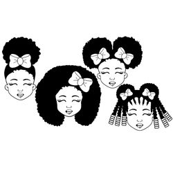 Black girl bundles svg,svg, black girl svg, black woman svg, black girl print,svg cricut, silhouette svg files, cricut s