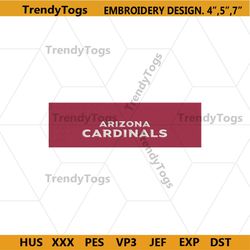 Arizona Cardinals Embroidery Design, Cardinals Football Embroidery Design