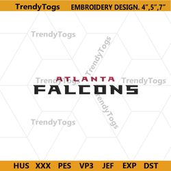 Atlanta Falcons Embroidery Download File, Atlanta Falcons Machine Embroidery