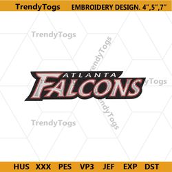 Atlanta Falcons logo Embroidery Design, Atlanta Falcons Embroidery
