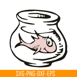 Happy Pink Fish SVG, Dr Seuss SVG, Cat In The Hat SVG DS205122327