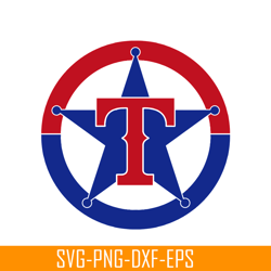 The Red Blue Logo Of Texas Rangers SVG, Major League Baseball SVG, Baseball SVG MLB2041223138