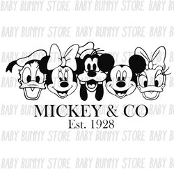 Mickeyy and Friends Svg Png