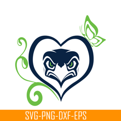 Seattle Seahawks Heart PNG, Football Team PNG, NFL Lovers PNG NFL230112351