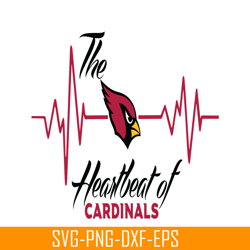 The Heartbeat Of Arizona Cardinals PNG EPS, Football Team PNG, NFL Lovers PNG NFL2291123145
