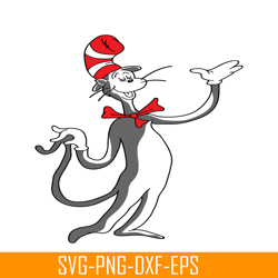 The Comfortable Cat SVG, Dr Seuss SVG, Cat In The Hat SVG DS205122364