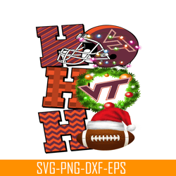 Virginia Tech Hokies PNG Merry Christmas Football PNG NFL PNG