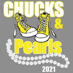 Yellow Chucks And Pearls 2021 Svg, Trending Svg, Kamala Harris Svg, VP 2021 Svg, Madam VP Svg, Chucks And Pearls, Conver