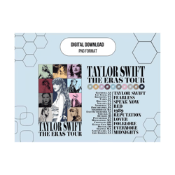 Taylor The Eras Tour 2023 png, Swiftie Vintage 90s Style png, Music Country Shirt Design, Gift for Swiftie, High Quality