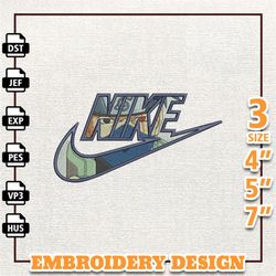 Kakashi Hatake Eyes Nike Embroidery Sesign, Naruto Embroidery