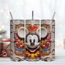 3D Colorful Mickey Mouse Design Tumbler Mickey Mouse Tumbler Wrap 20oz