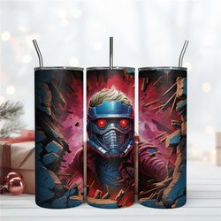 Star Lord Crawling Out Hole Tumbler, Guardians Of The Galaxy Wrap, Design Download File