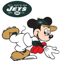 New York Jets With Mickey Svg, Sport Svg, New York Jets, NY Jets Svg, Jets Lover, Jets NFL Team, Jets Football Team, Foo