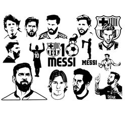 Lionel Messi Bundle Svg, Sport Svg, Messi Bundle Svg, 1 Soccer Player Svg, Football Player Svg, Messi 10 Svg, Number 10
