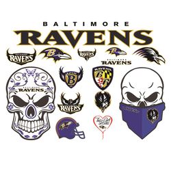 Baltimore Ravens Bundle Logo Svg, Sport Svg, Baltimore Ravens Svg, Bundle Logo Svg, Baltimore Ravens Logo , NFL Football