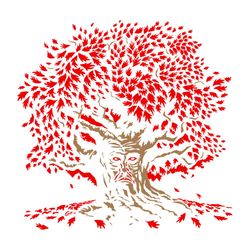 Winterfell Weirwood Game Of Throne Red Leaf Tree Svg