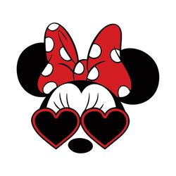 Minnie Mouse Bow Wear Glasses Svg, Disney Svg, Minnie Mouse Svg, Minnie Mouse Disney Svg, Minnie Mouse Red Bow Svg, Minn