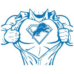 Detroit Lions Superman Svg, Sport Svg, Detroit Lions Svg, Lions Svg, Lions Nfl, Lions Logo Svg, Superman Svg, Nfl Svg, N