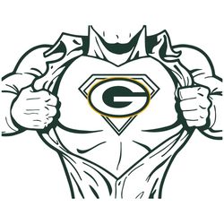 Green Bay Packers Superman Svg, Sport Svg, Green Bay Packers, Packers Svg, Packers Nfl, Packers Logo Svg, Superman Svg,