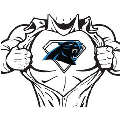 Carolina Panthers Superman Svg, Sport Svg, Carolina Panthers, Panthers Svg, Panthers Nfl, Panthers Logo Svg, Superman Sv