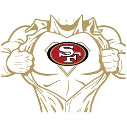 San Francisco 49ers Superman Svg, Sport Svg, San Francisco 49ers, 49ers Svg, 49ers Nfl, 49ers Logo Svg, Superman Svg, Nf