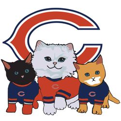 Chicago Bears Cat Svg, Sport Svg, Chicago Bears, Bears Svg, Bears Nfl, Bears Logo Svg, Cat Svg, Super Bowl Svg, Nfl Cat
