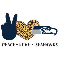 Peace Love Seahawks Svg, Sport Svg, Seattle Seahawks Svg, The Seahawks Svg, The Seahawks NFL, NFL Svg, NFL Team Svg, Leo