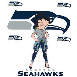 Seattle Seahawks Betty Boop Svg, Sport Svg, Seattle Seahawks, Seahawks Svg, Seahawks Betty Boop, Nfl Betty Boop, Seahawk