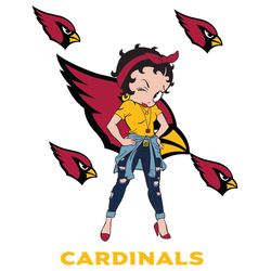 Arizona Cardinals Betty Boop Svg, Sport Svg, Arizona Cardinals, Cardinals Svg, Cardinals Betty Boop, Nfl Betty Boop, Car