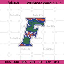 Florida Gators Logo Football Embroidery Design, NCAA Team Embroidery Files