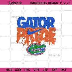 Florida Gators Pride Embroidery Files, NCAA Embroidery Files, Florida Gators File