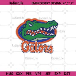 Gators Football Embroidery Design, NCAA Florida Gator Design