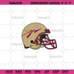 Florida State Football Helmet Logo Machine Embroidery